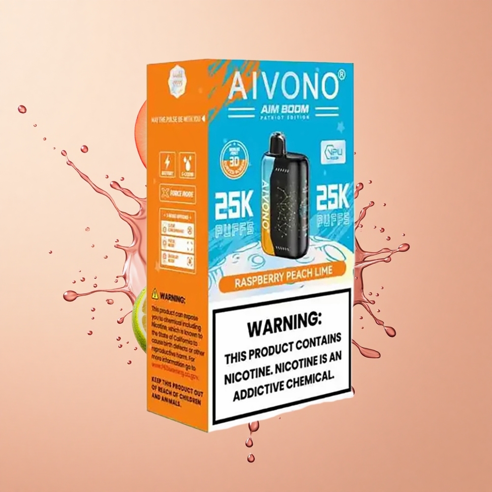 Aivono Aim Boom 25000 Framboesa Pêssego Lima 28ml 650mAh