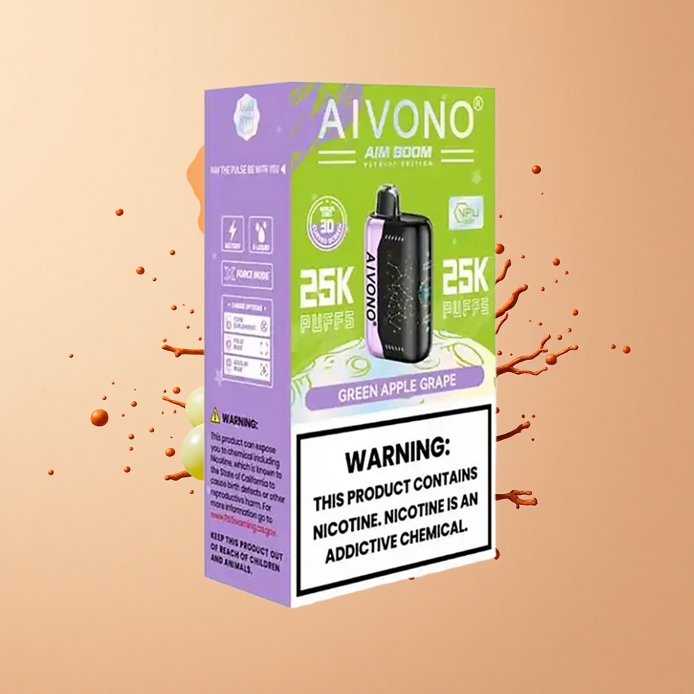 Aivono Aim Boom 25000 Maçã Verde Uva 28ml 650mAh