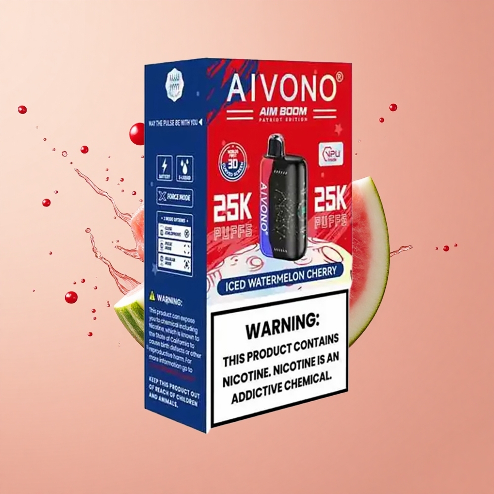 Aivono Aim Boom 25000 Melancia Gelada com Cereja 28ml 650mAh