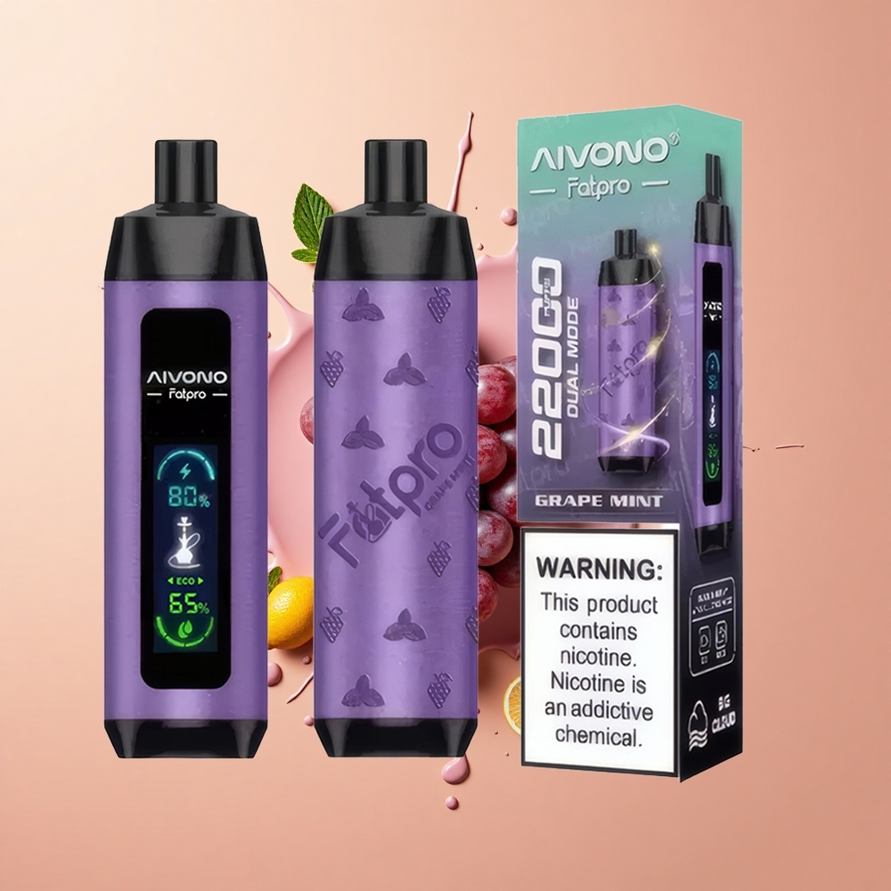 Aivono Aim Fatpro 22000 Menta Uva Eco-Dual