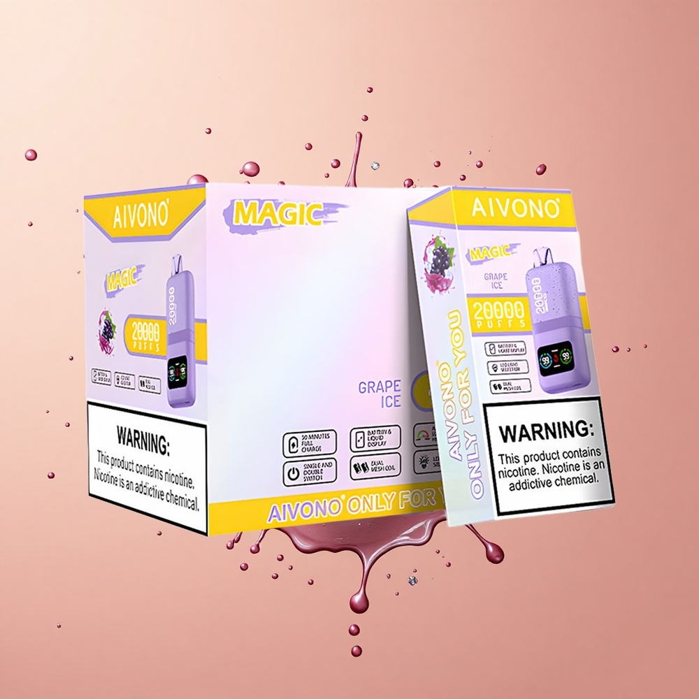 Aivono Aim Magic 20000 Gelo de Uva com Bateria Recarregável e Coil Duplo