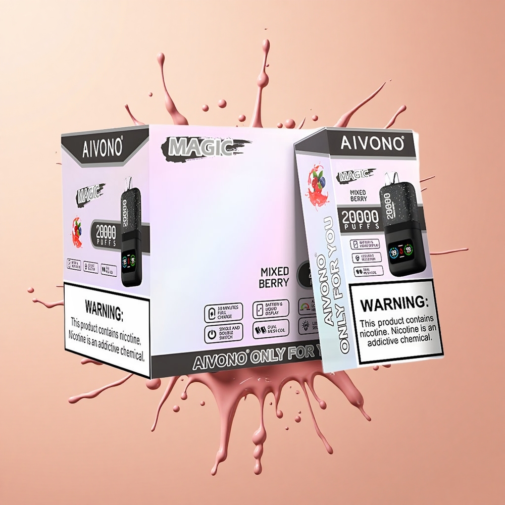Aivono Aim Magic 20000 Mistura de Frutas Vermelhas com Nicotina 5 e Bateria 600mAh