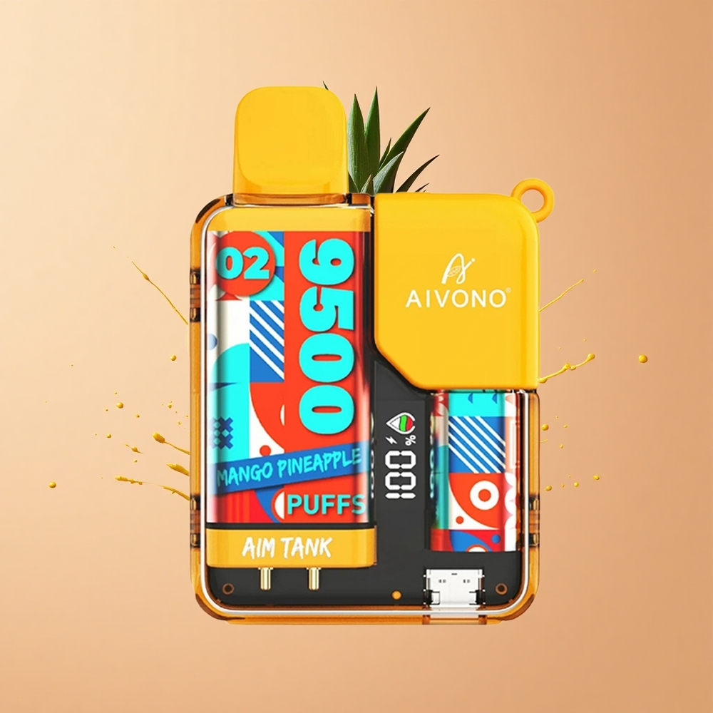 Aivono Aim Tank 9500 Abacaxi Manga com 18ml e 650mAh