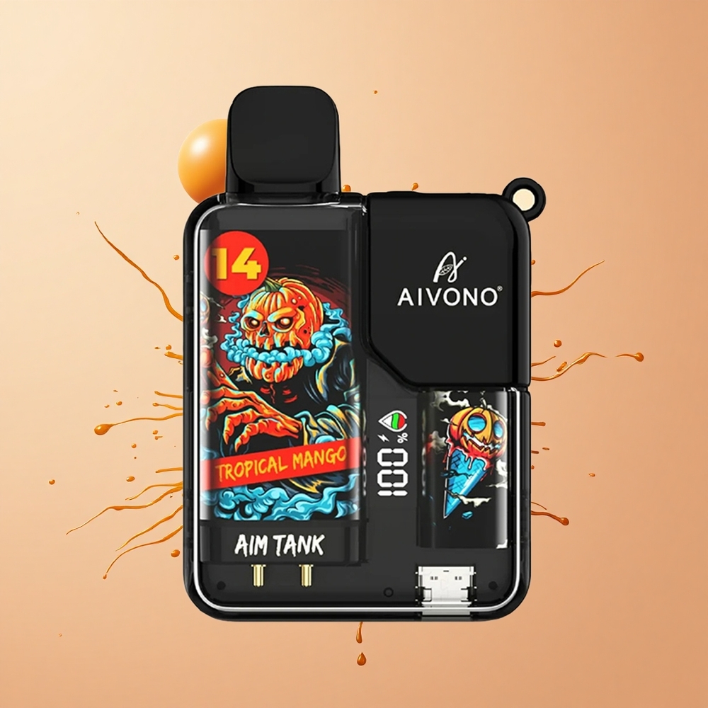 Aivono Aim Tank 9500 Manga Tropical com LCD e 18ml