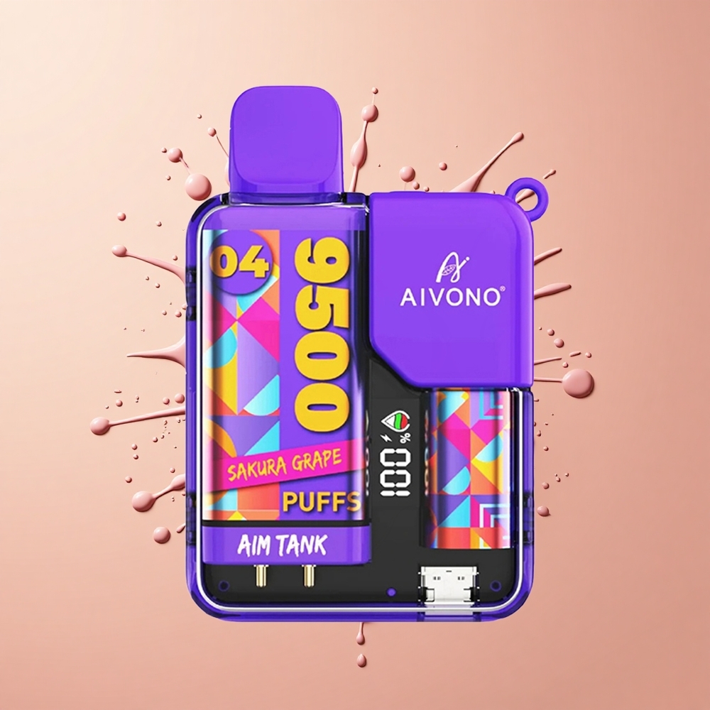 Aivono Aim Tank 9500 Uva Sakura 18ml LCD