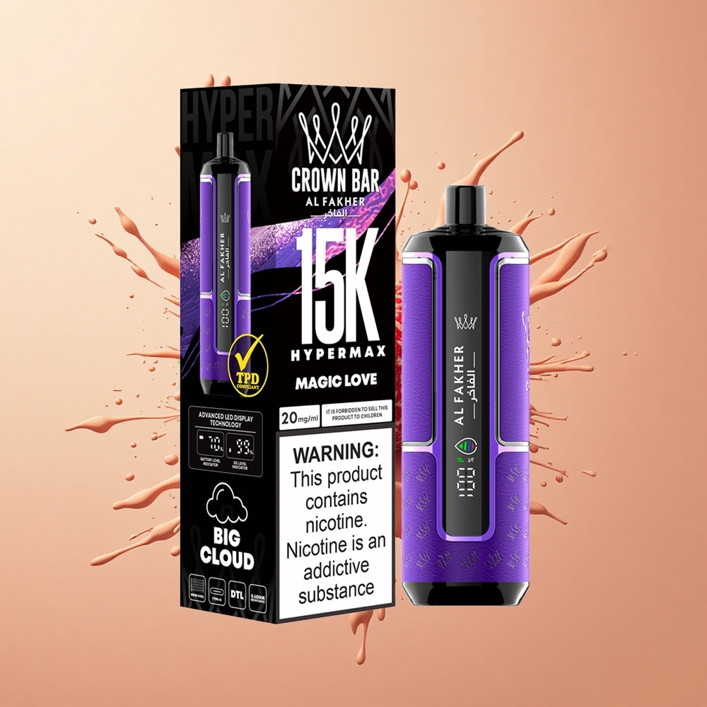 Al Fakher Crown Bar 15K Hypermax Amor Mágico 22ml 600mAh