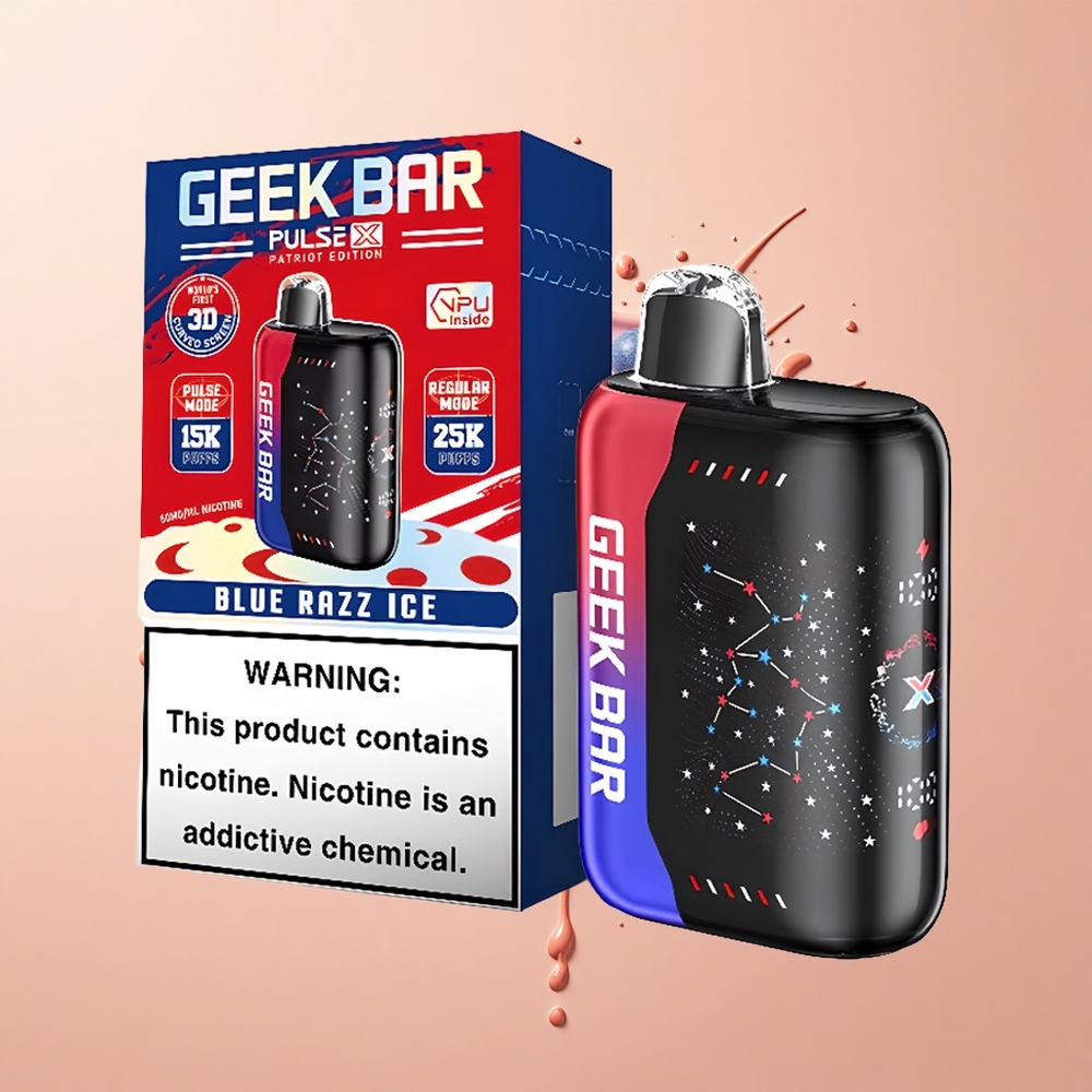 GEEK BAR Pulse X 25000 Edição Patriota 18mL Dual Mesh