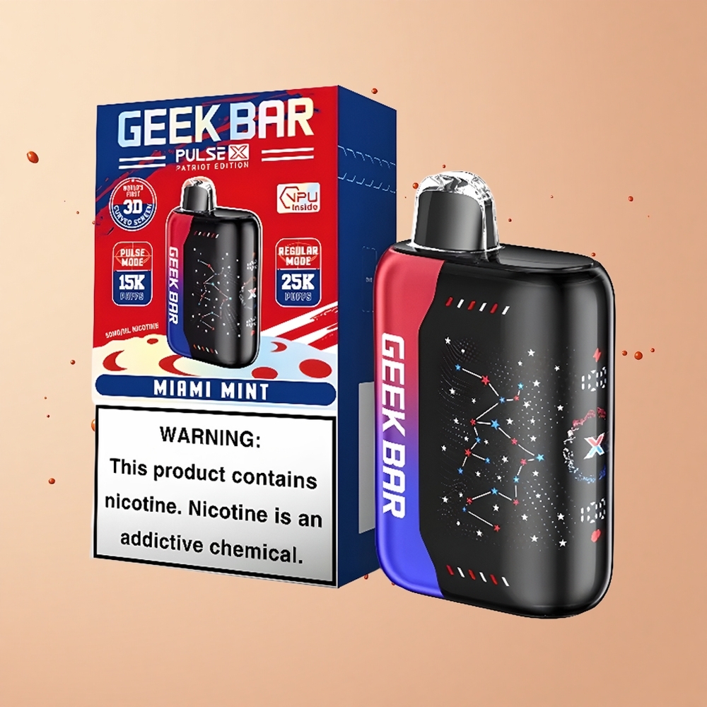 GEEK BAR Pulse X 25000 Edição Patriota 18mL Dual Mesh