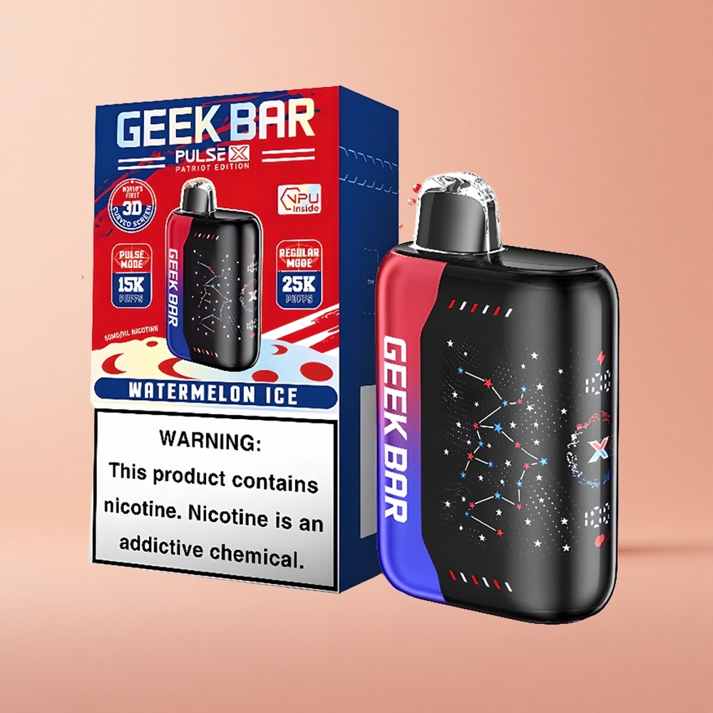 GEEK BAR Pulse X 25000 Edição Patriota 18mL Dual Mesh