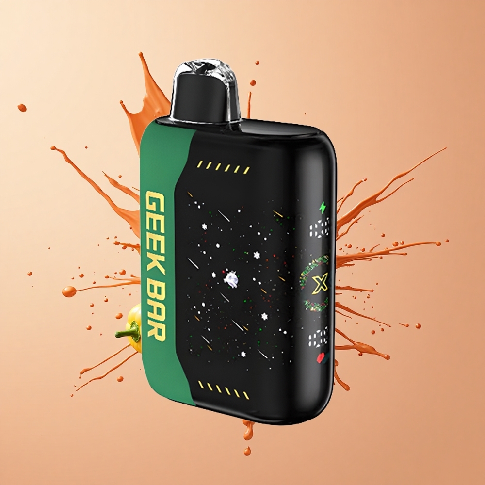 GEEK BAR Pulse X 25000 Edição de Natal com Dual Mesh Coil e Tela Curva 3D