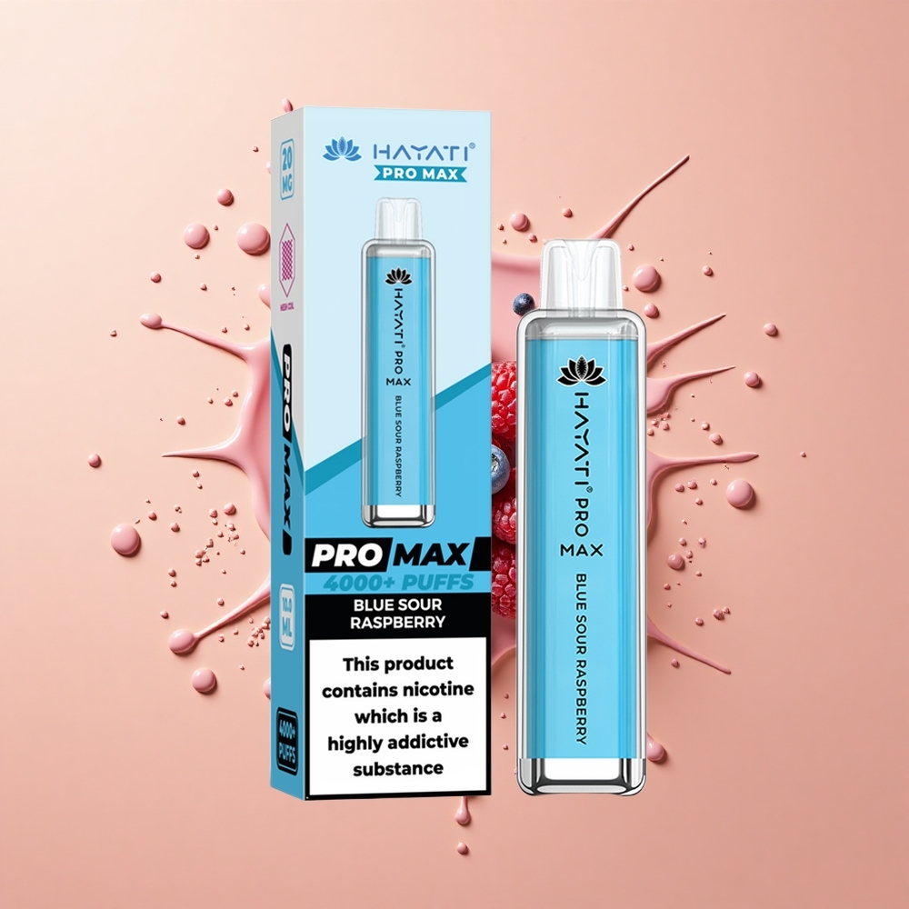 Hayati Pro Max 4000 Azul Framboesa Azeda Recarregável 2ml