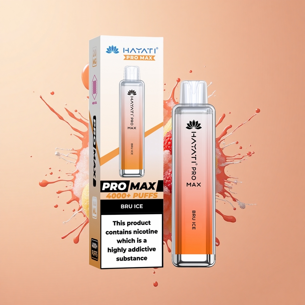 Hayati Pro Max 4000 Bru Ice Pro Recarregável 2ml