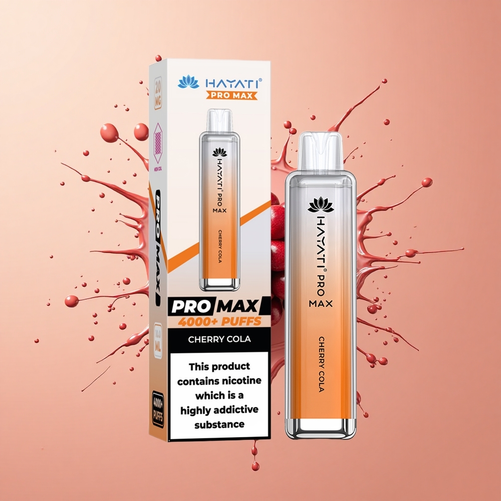 Hayati Pro Max 4000 Cherry Cola Recarregável 2ml