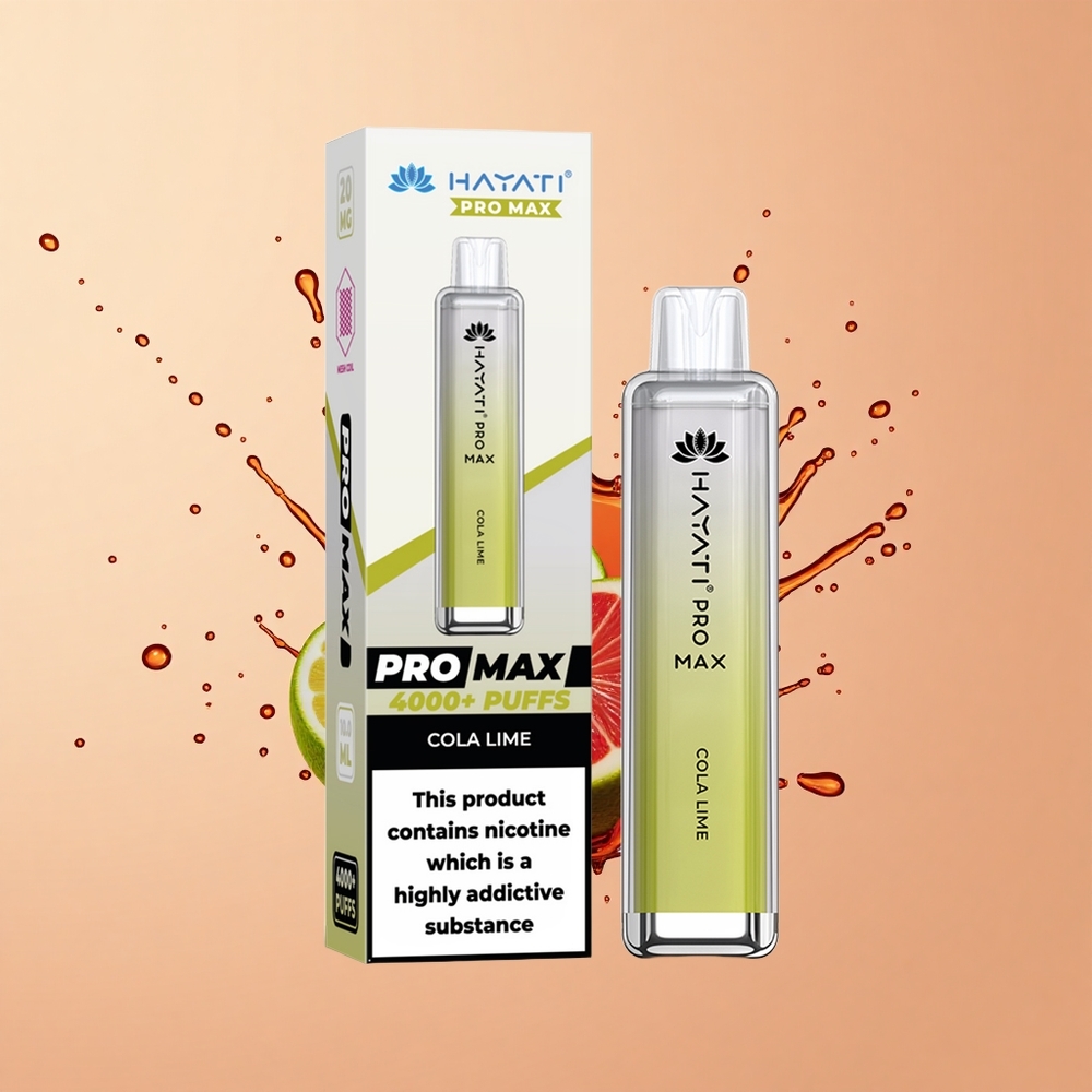 Hayati Pro Max 4000 Lima Cola Recarregável 2ml