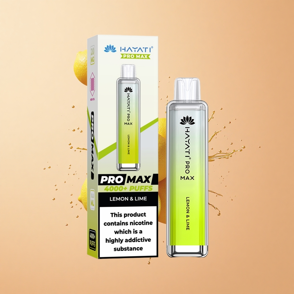 Hayati Pro Max 4000 Limão  Lima 1400mAh Recarregável
