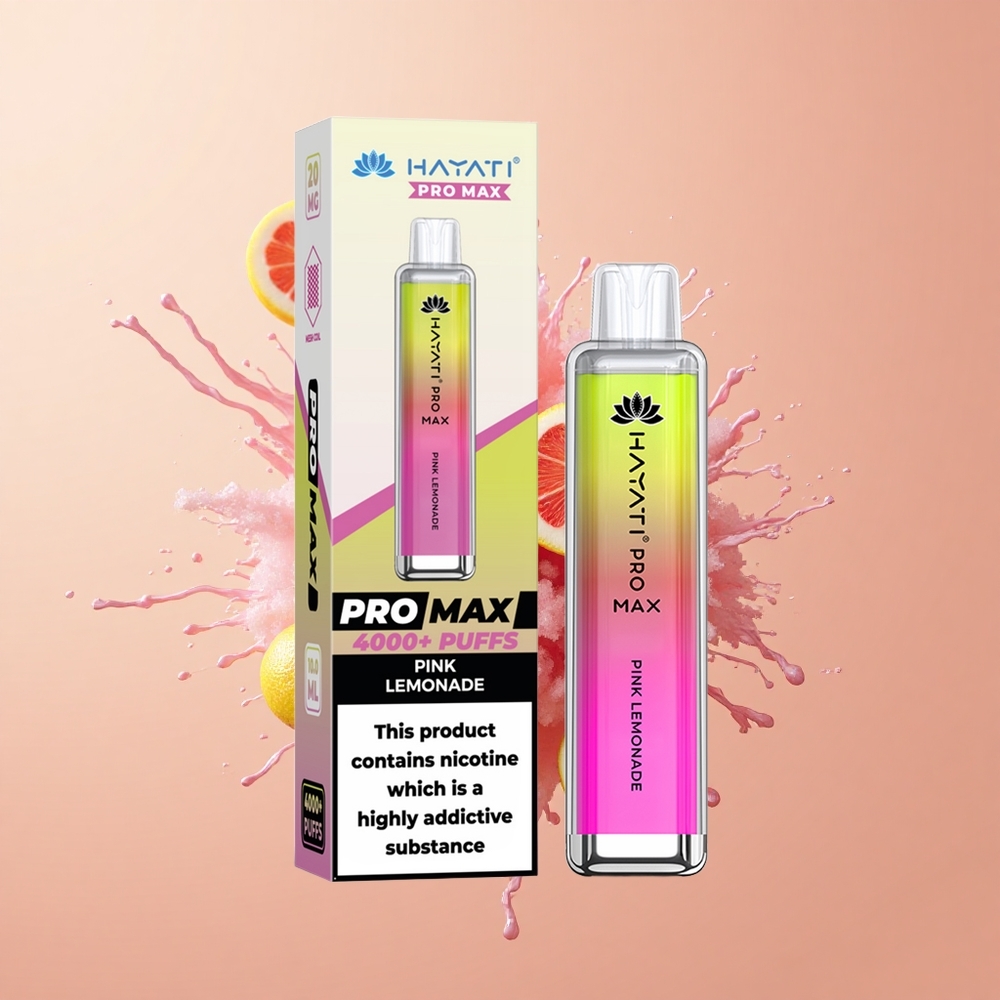 Hayati Pro Max 4000 Limão Rosa Recarregável 2ml