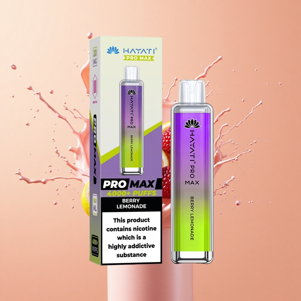 Hayati Pro Max 4000 Limão com Frutas Vermelhas Dual Coil Recarregável