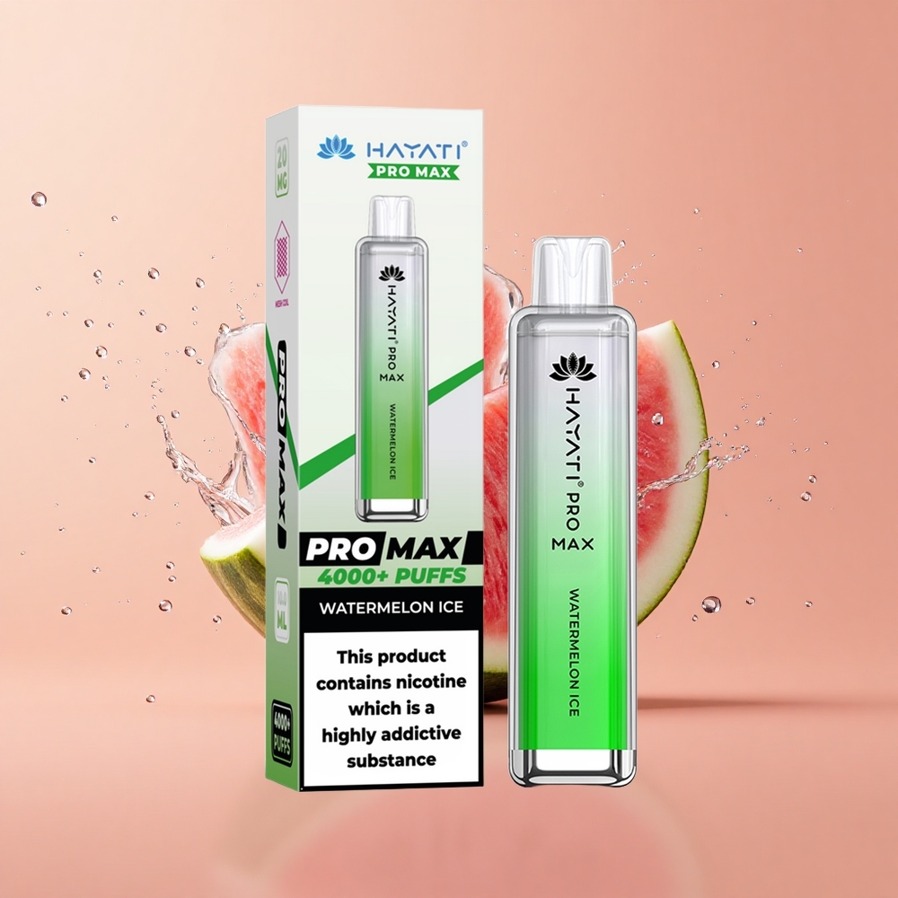 Hayati Pro Max 4000 Melancia Gelo Recarregável 5 Nicotina