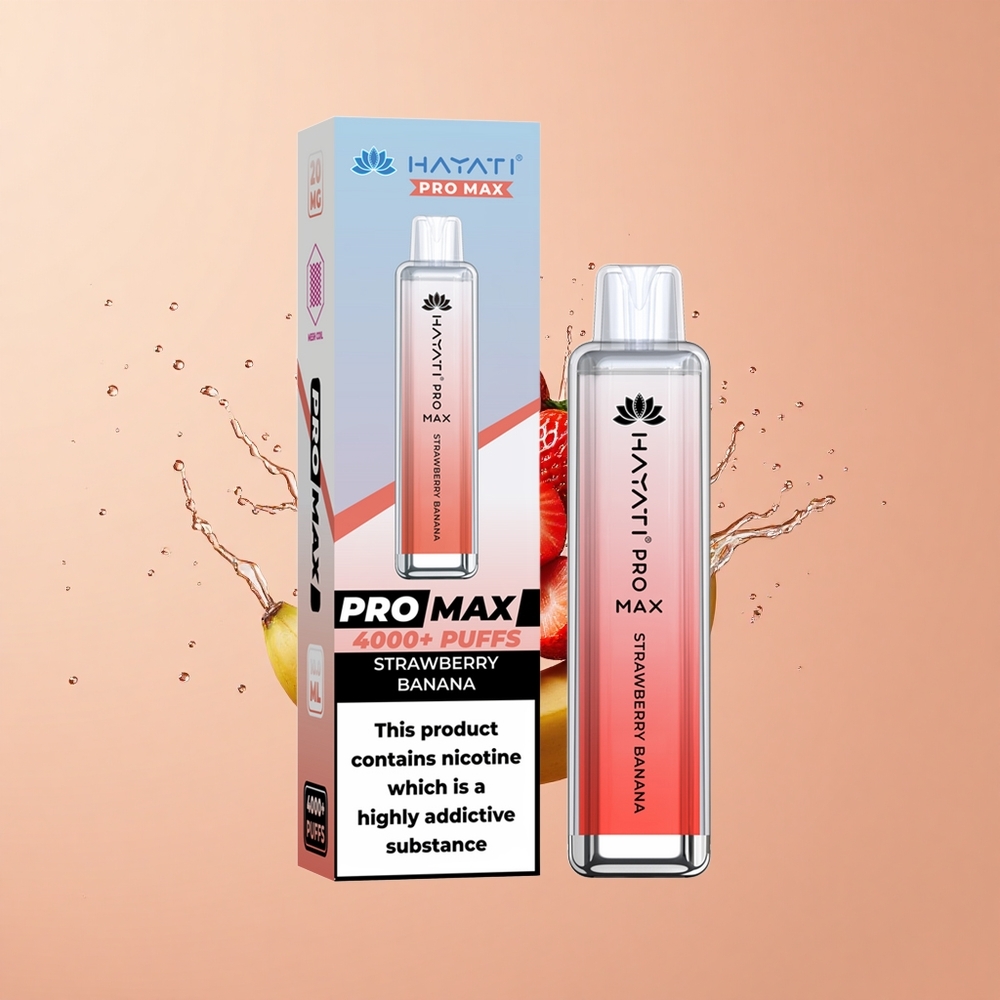 Hayati Pro Max 4000 Morango Banana 2 5 Bateria Recarregável