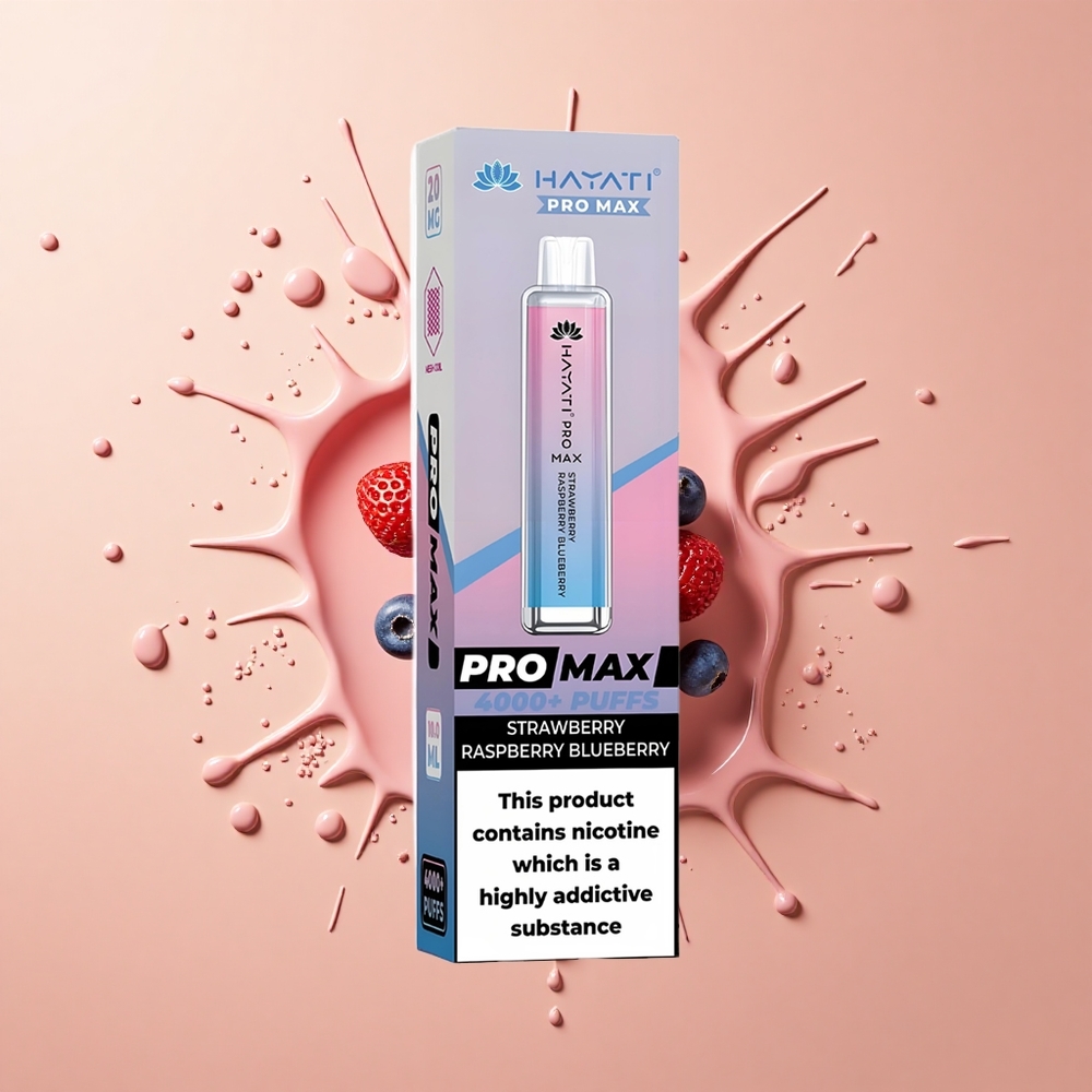 Hayati Pro Max 4000 Morango Framboesa Mirtilo LED 2ml