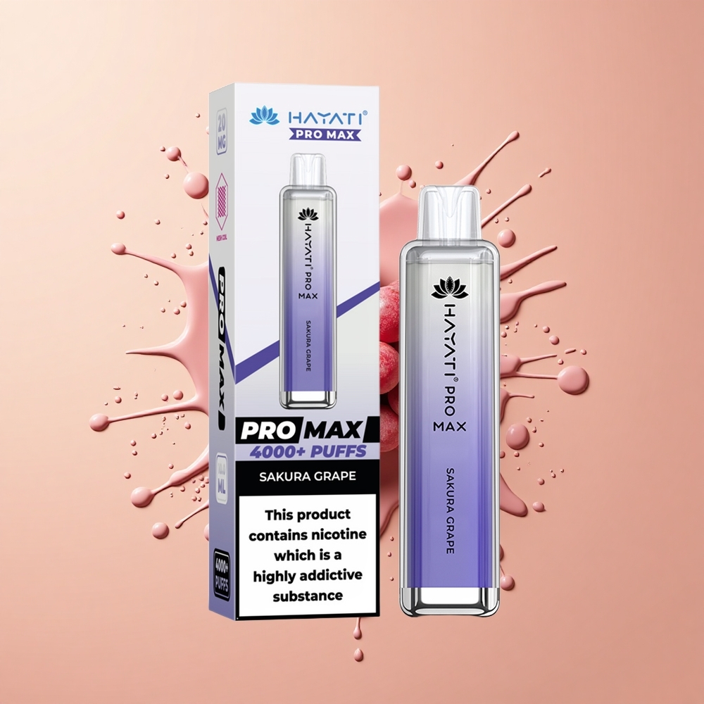 Hayati Pro Max 4000 Sakura Uva Recarregável 2ml