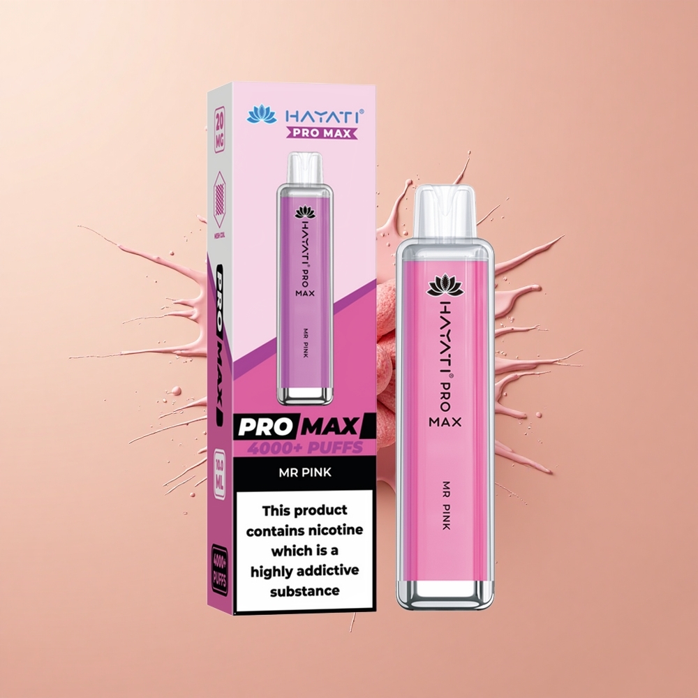 Hayati Pro Max 4000 Sr Rosa 5 Nicotina 2ml Tanque