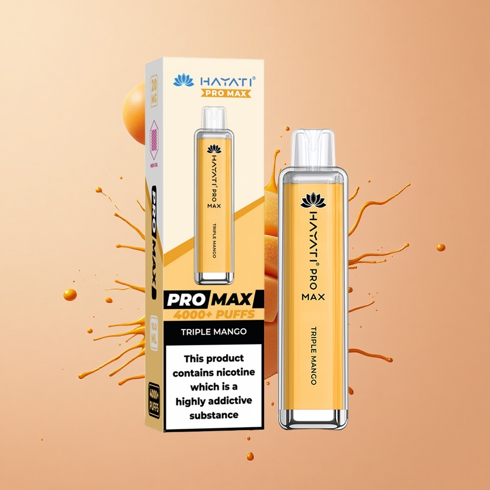 Hayati Pro Max 4000 Triplo Mango LED Recarregável