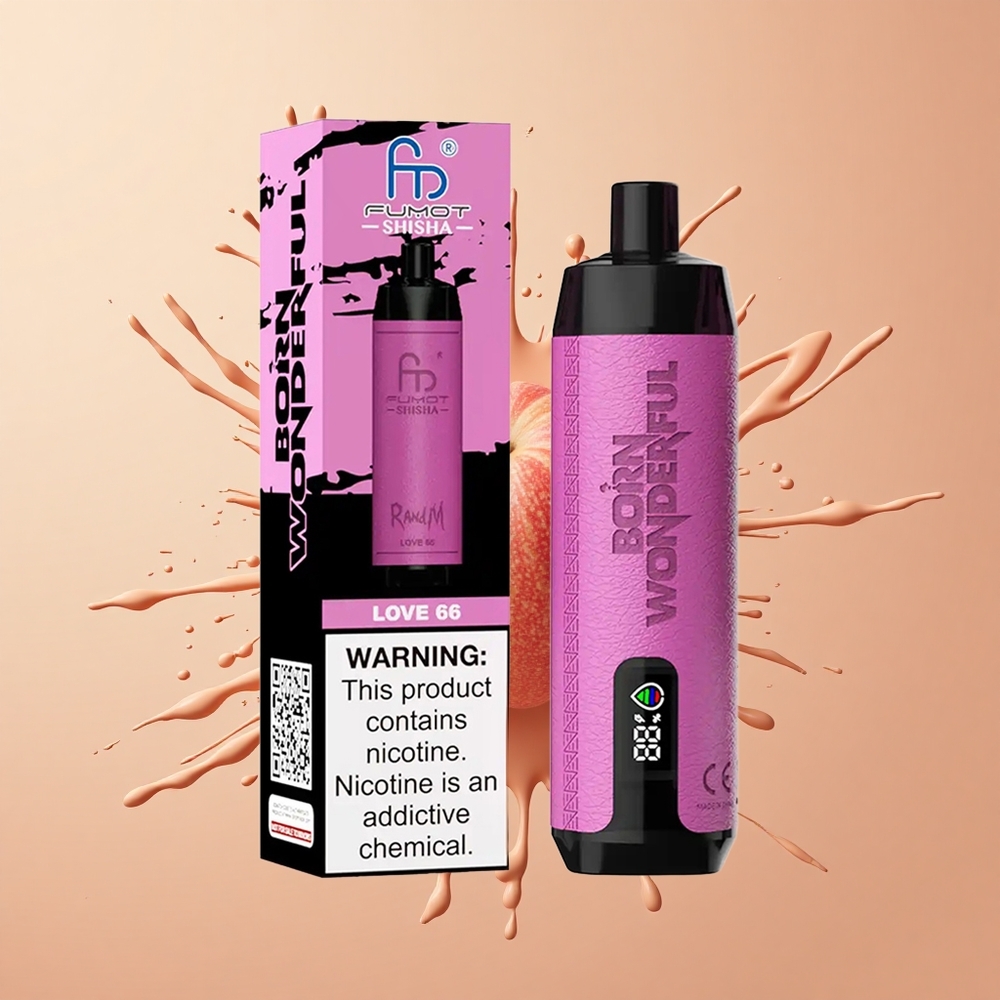 RandM Fumot Shisha 10000 Amor 66 com LED e 05 Nicotina