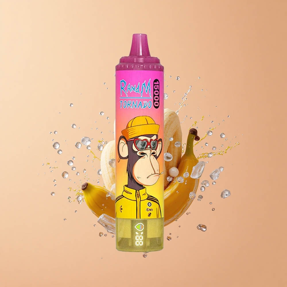 RandM Fumot Tornado 15000 Gelo de Banana 25ml 850mAh Mesh