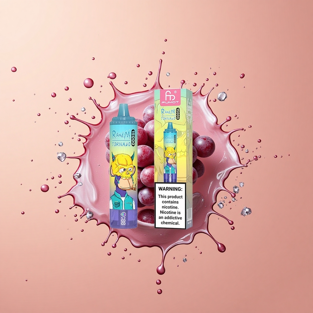 RandM Fumot Tornado 15000 Gelo de Uva com 25ml e 850mAh
