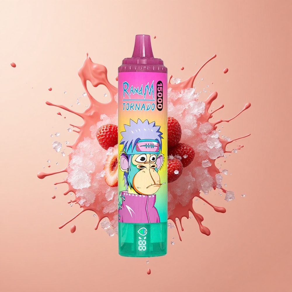 RandM Fumot Tornado 15000 Morango Gelo com 25ml e 850mAh