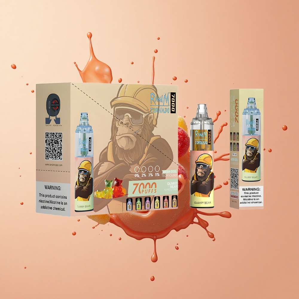 RandM Fumot Tornado 7000 Ursinho de Goma 14 ML Ajustável