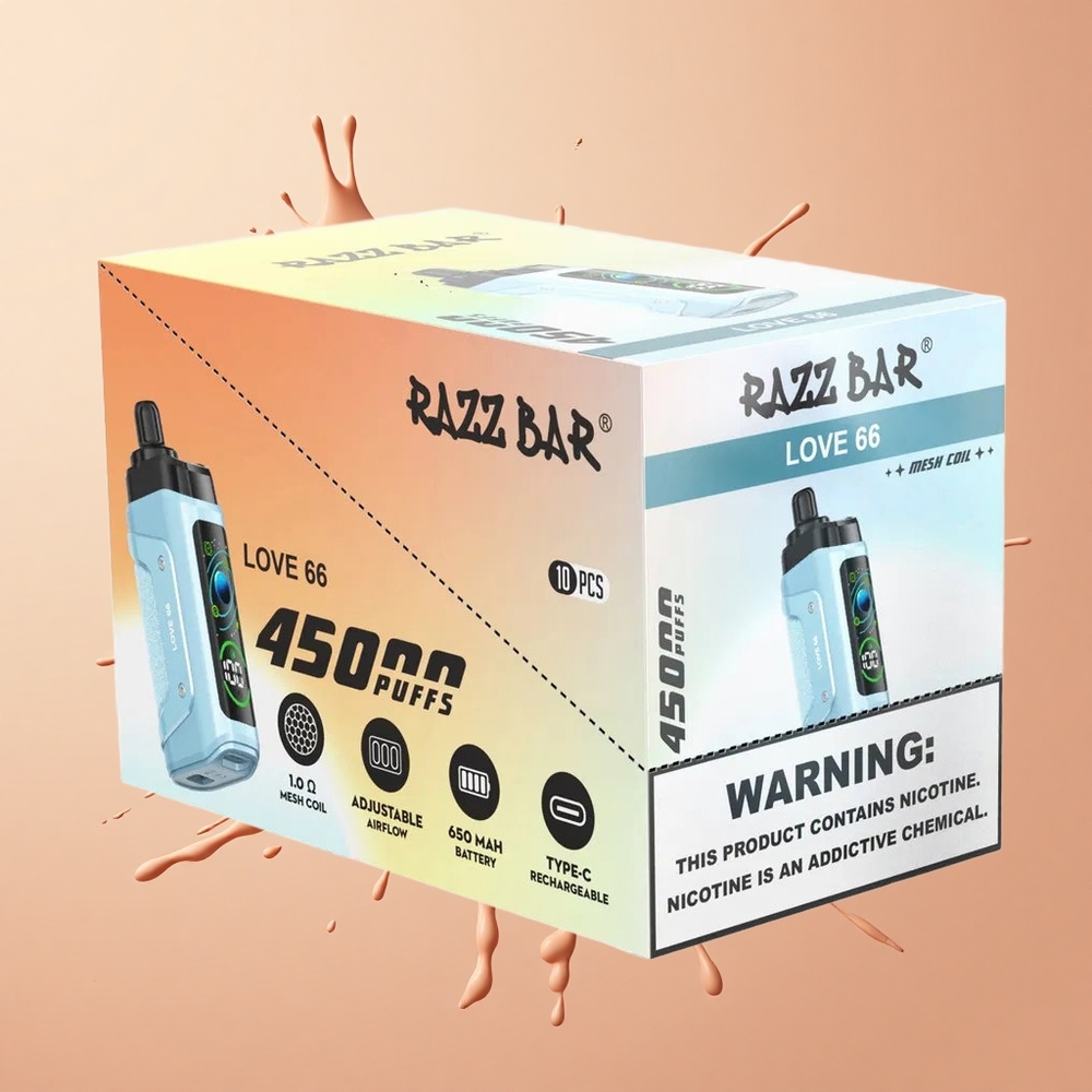 Razz Bar 45000 Amor 66 com Coil Mesh e Recarga Tipo-C