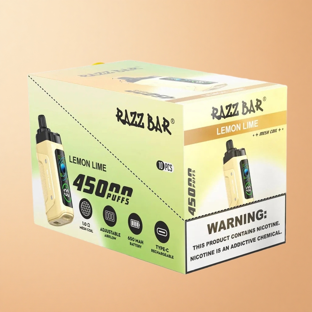 Razz Bar 45000 Limão Lima Tipo-C Recarregável