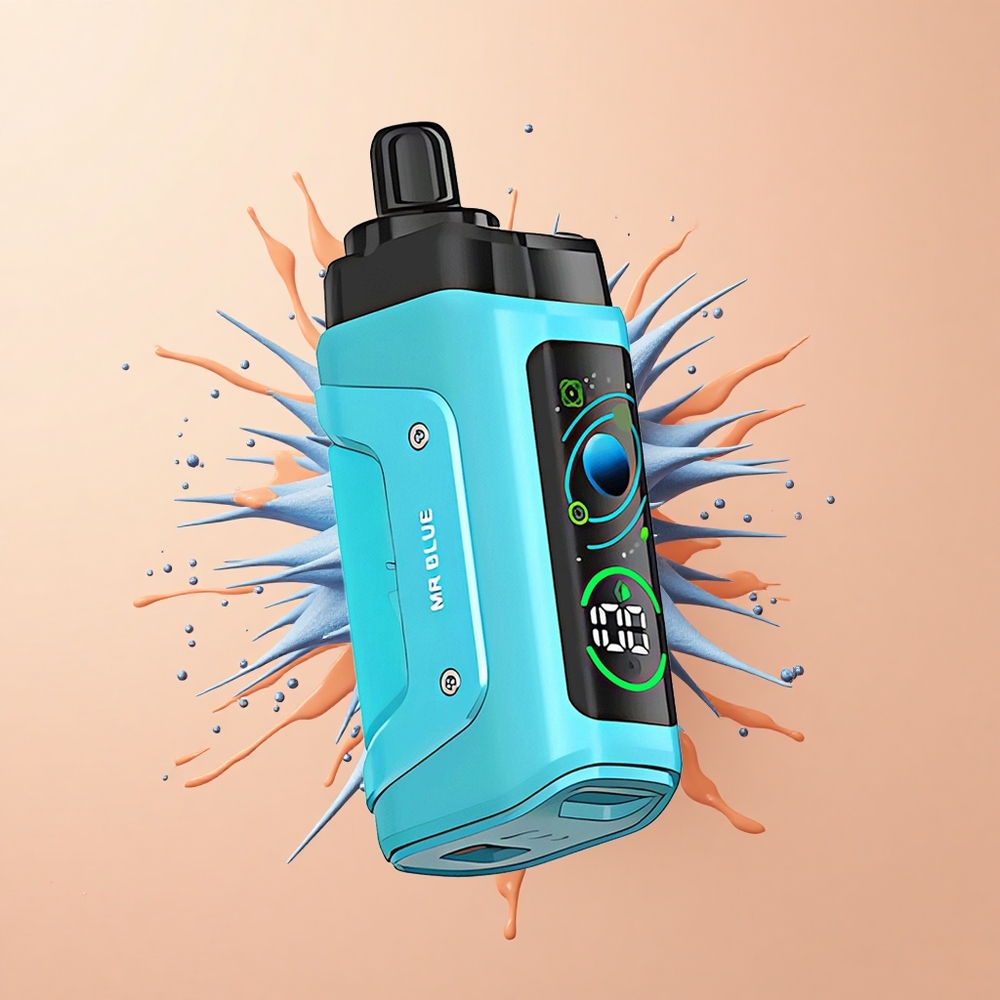 Razz Bar 45000 Sr Azul Vape Descartável Resistência Mesh Recarregável