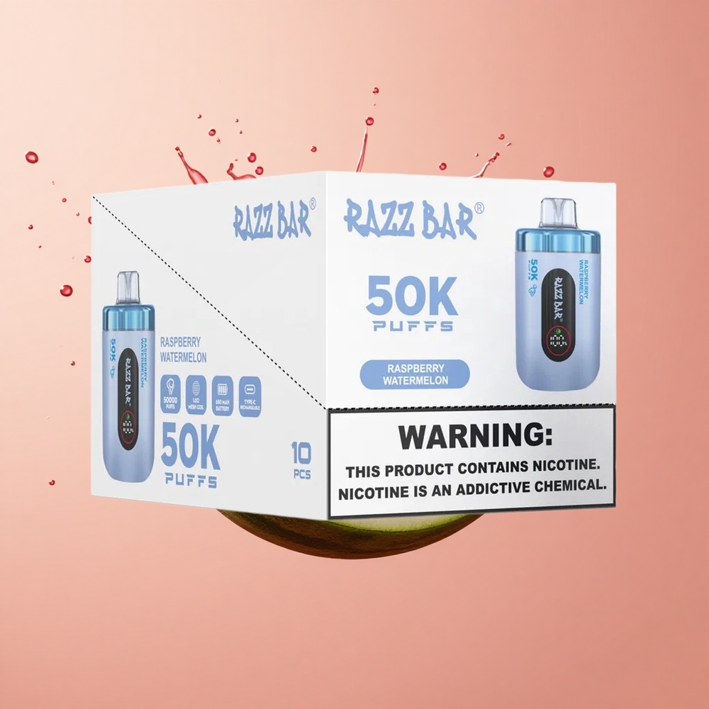 Razz Bar 50K Framboesa Melancia 10 Ohm 2 Nicotina