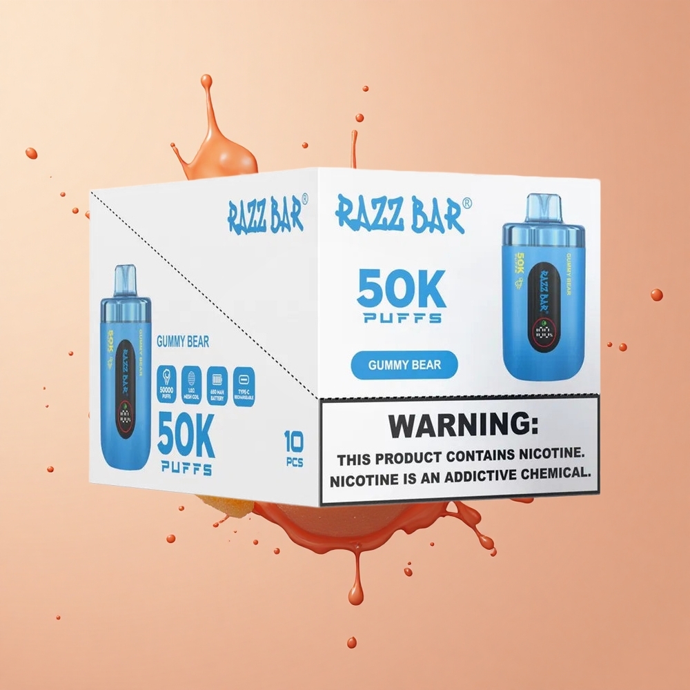 Razz Bar 50K Ursinho de Goma Tipo-C 10 Ohm
