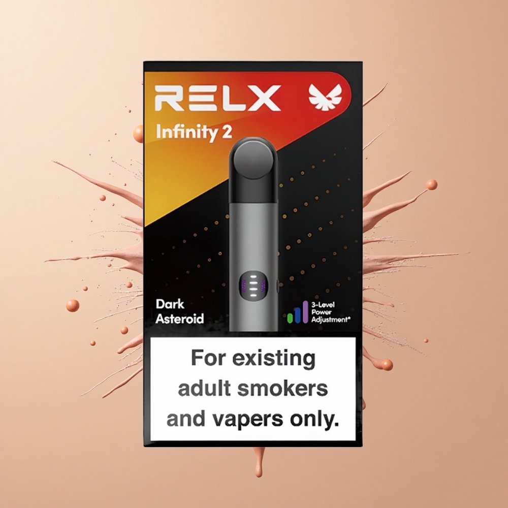 Relx Infinity 2 Vape Device Dispositivo de Vapor Infinito 2 Capacidade de 19 ml e 440mAh Cinza