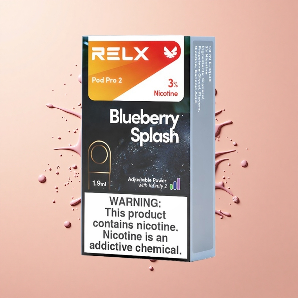 Relx Pod Pro 2 Vape Device Explosão de Mirtilo com 19ml e 3 Modos