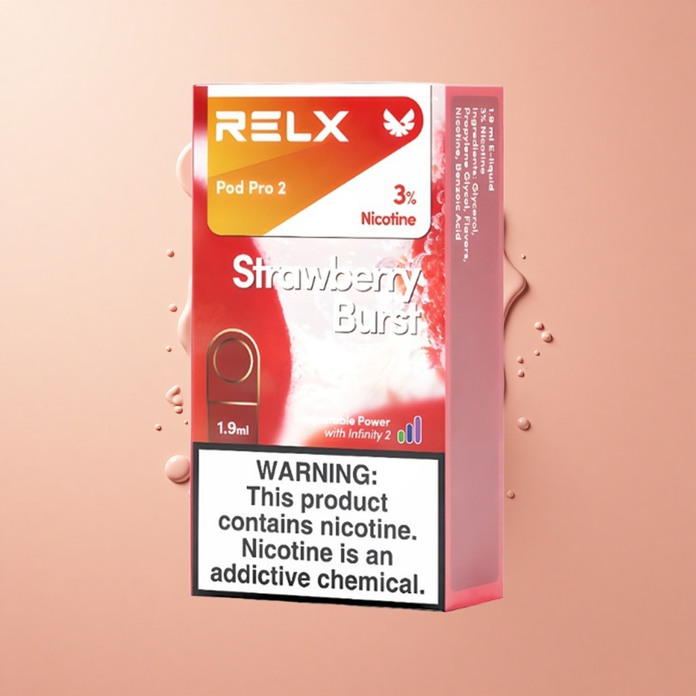 Relx Pod Pro 2 Vape Device Explosão de Morango - 19ml / 3 Modos