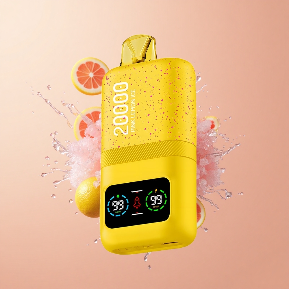 Aivono Aim Magic 20000 Gelado de Limão Rosa com Bateria Recarregável e Bobinas Duplas