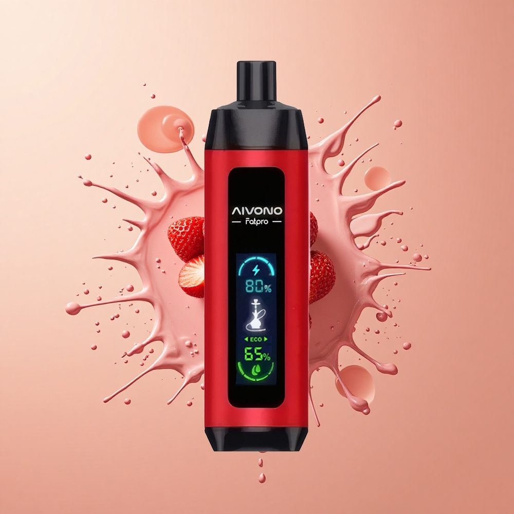 Aivono Aim Fatpro 22000 Sabor Morango com Nicotina 5 e Glicerina Vegetal