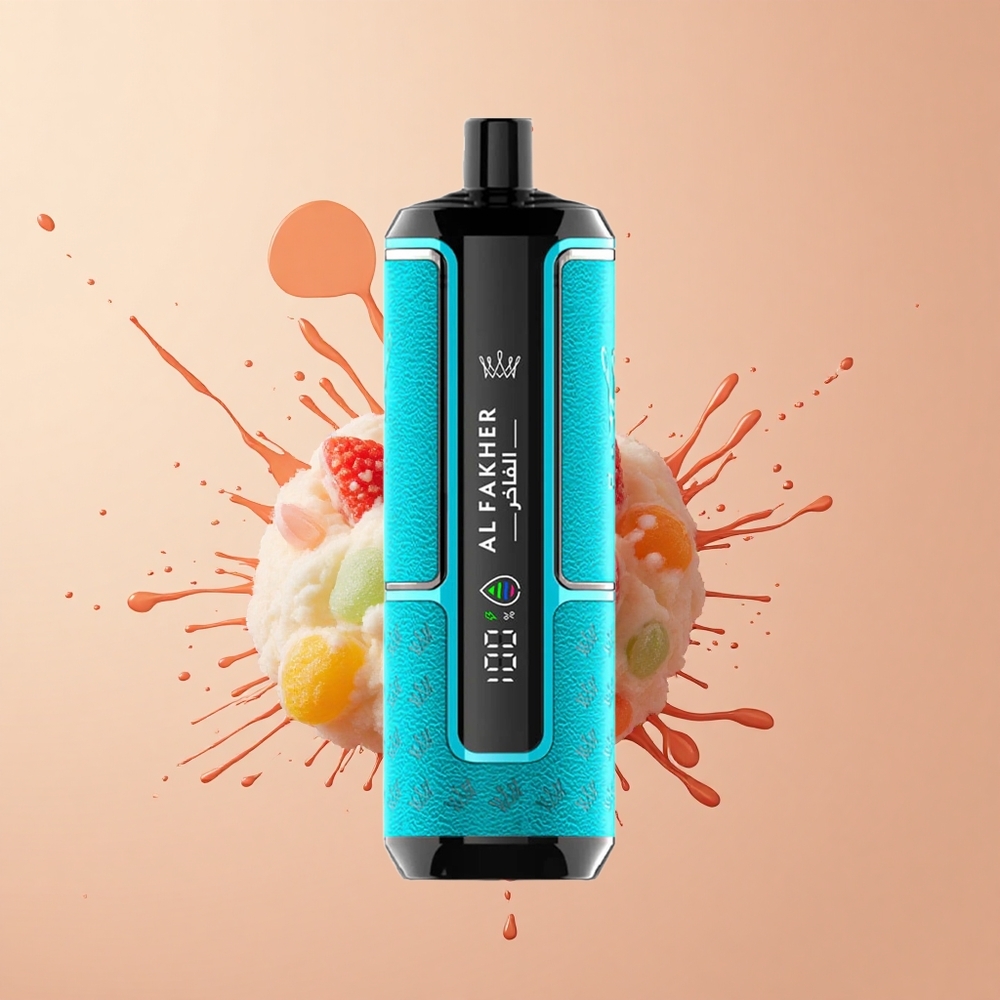 Al Fakher Crown Bar 15K Hypermax Menta Chiclete Compacta Portátil 22ml 6mg