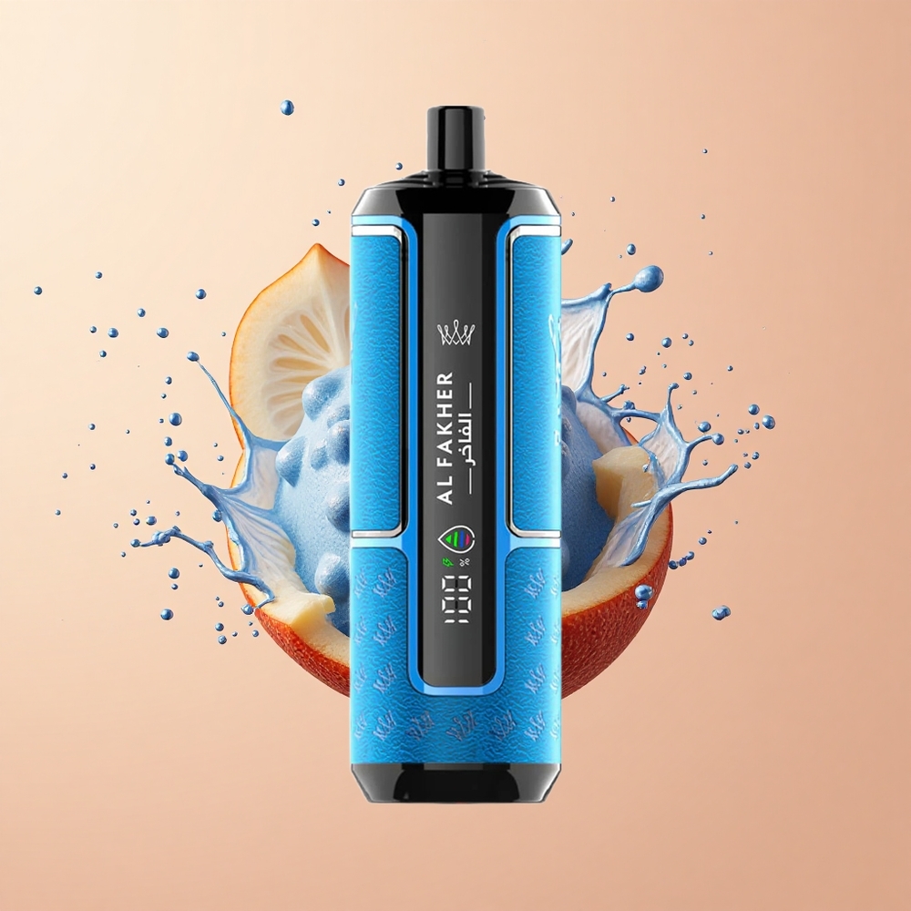 Al Fakher Crown Bar 15K Hypermax Oceano Azul Compacto Portátil 22ml 600mAh