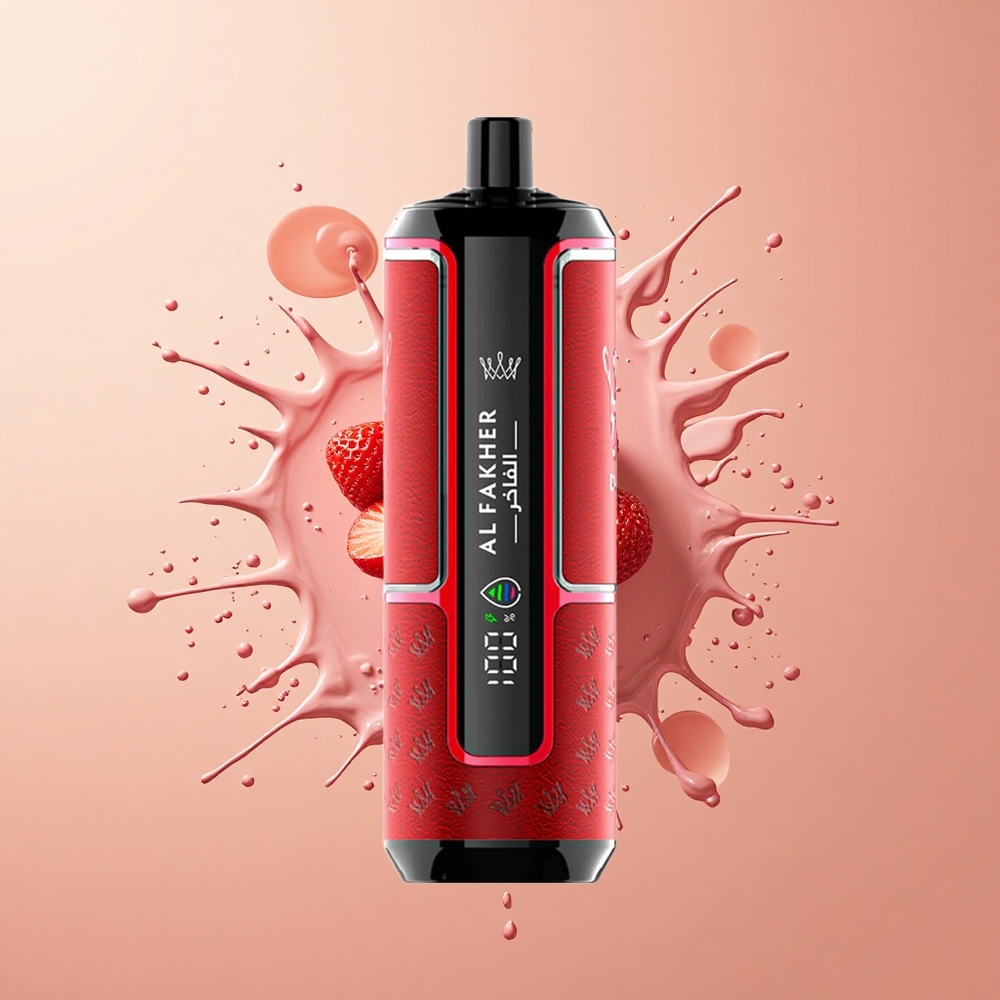 Al Fakher Crown Bar 15K Hypermax Sabor Morango com Toque de 22ml e 600mAh