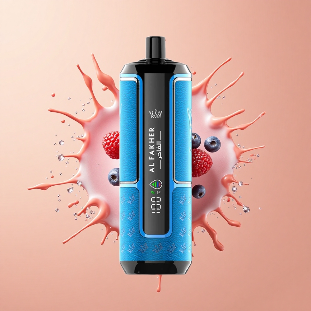 Al Fakher Crown Bar 15K Hypermax Gelado de Bagas Portátil 22ml