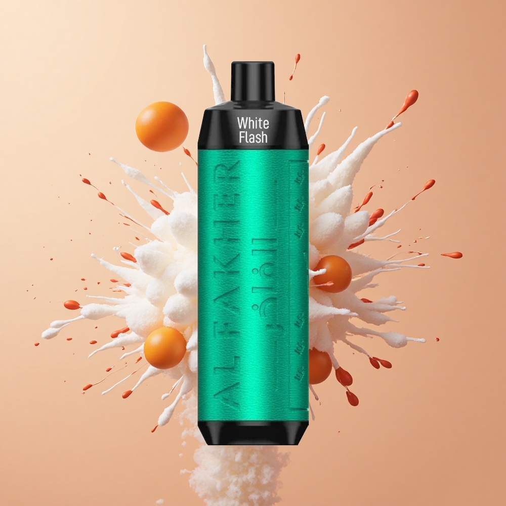 Al Fakher Crown Bar 8000 Crystal Flash Branco Cristal com Bateria 600mAh e Resistência 06ohm