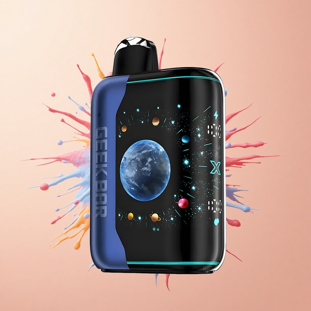 GEEK BAR Platinum Edition 25000 Gelo de Framboesa Azul com Carga Rápida e Resistência Dupla