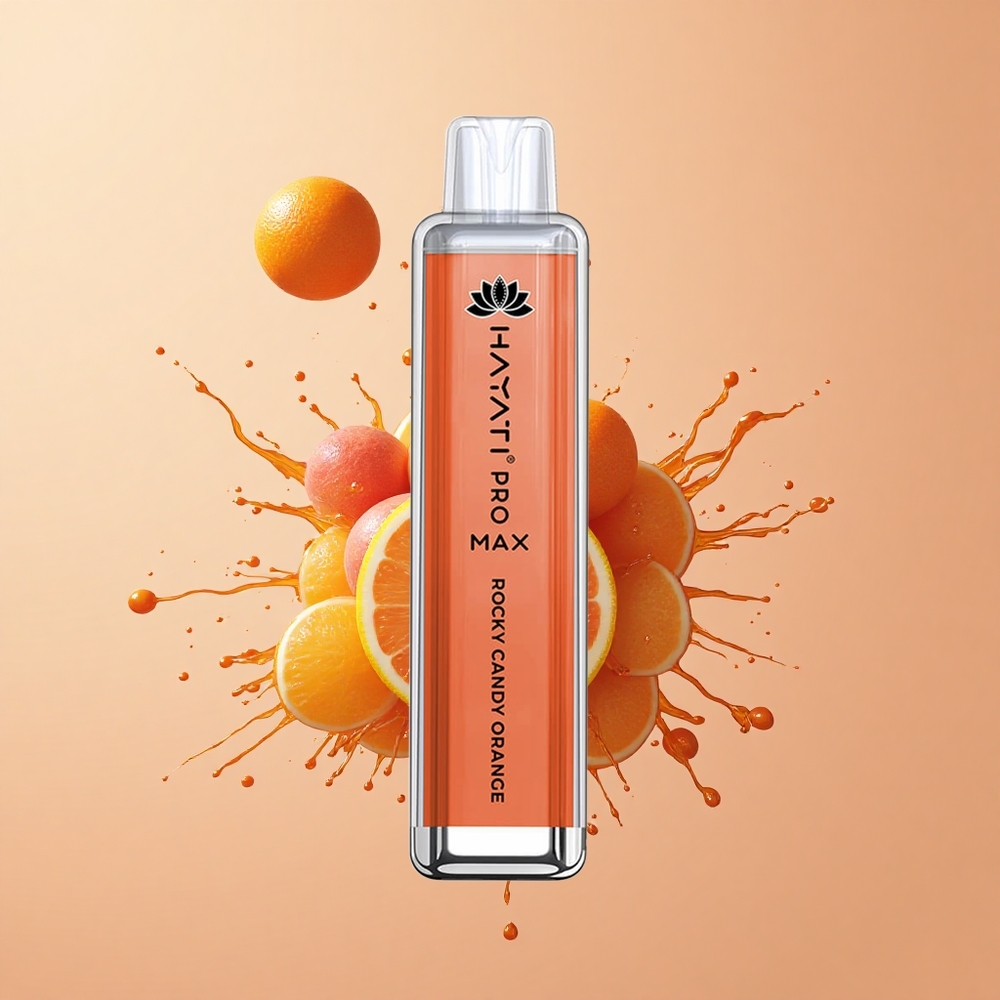 Hayati Pro Max 4000 Doce de Laranja Pedra Cristal Recarregável