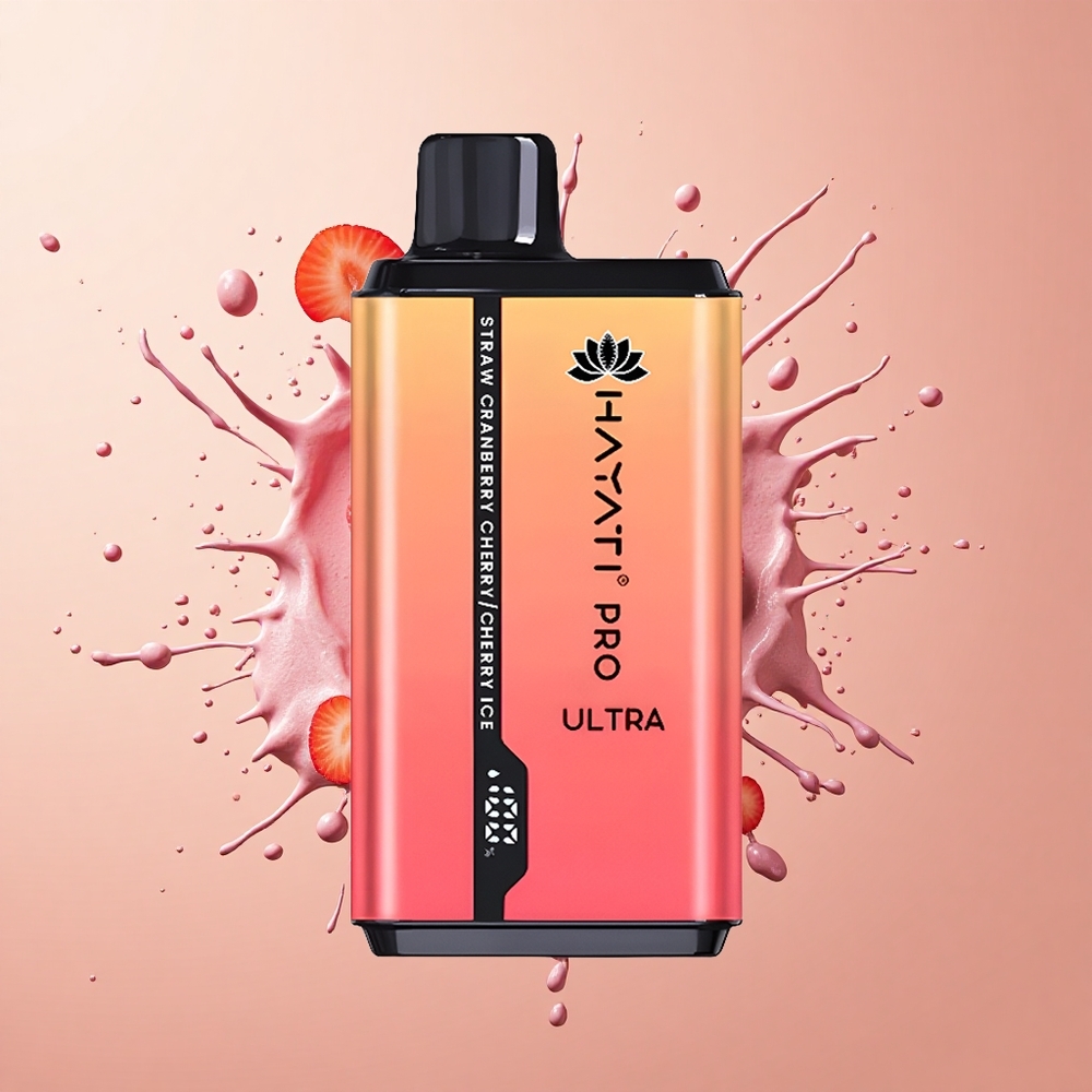 Hayati Pro Ultra 15000 Morango Oxicoco Cereja Gelo Duplo 12ml 2